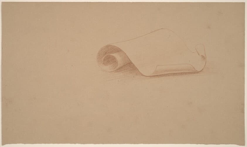 Study of a Scroll — Charles Sprague Pearce