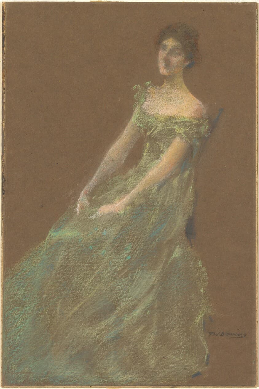 The Green Dress — Thomas Wilmer Dewing