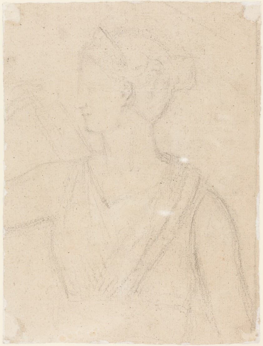 Study of the Statue of Diana in the Vatican [verso] — Benjamin Robert Haydon