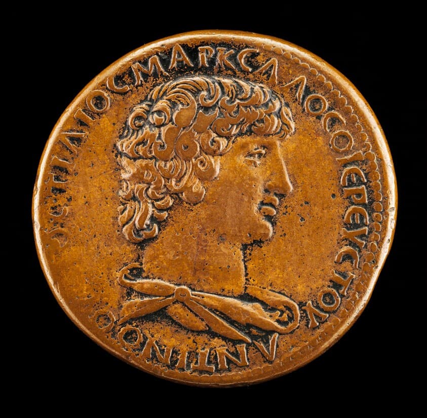 Antinous, died A.D. 130, Favorite of the Emperor Hadrian [obverse] — Giovanni da Cavino
