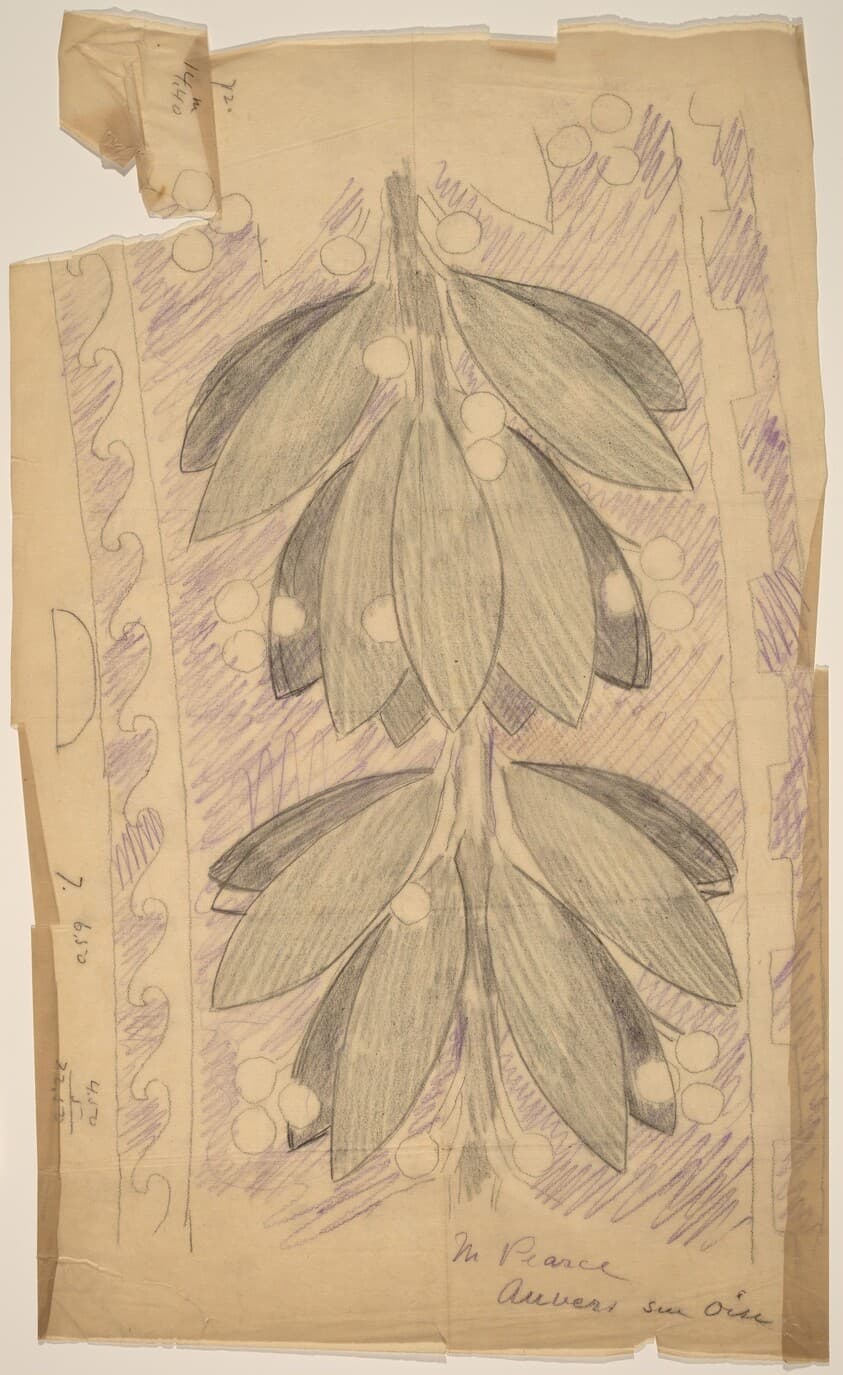 Tracing of a Border Design — Charles Sprague Pearce