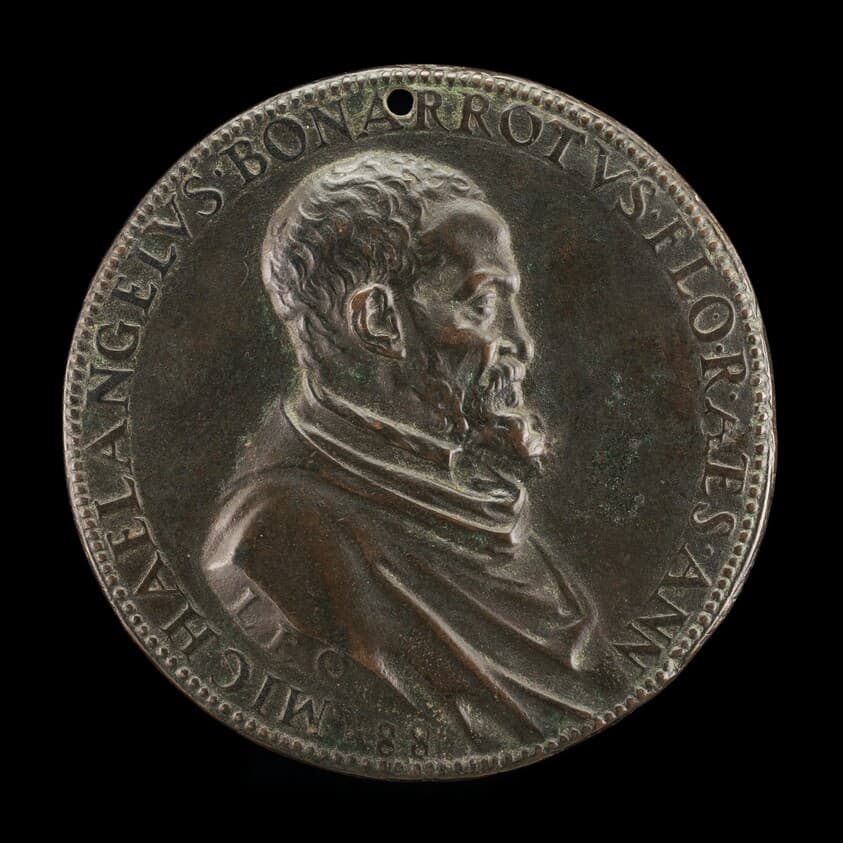 Michelangelo Buonarroti, 1475-1564, Florentine Artist [obverse] — Leone Leoni