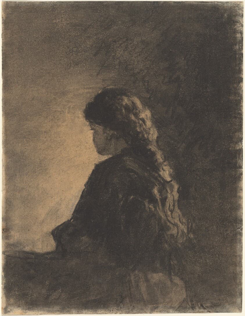 Seated Girl — William Morris Hunt