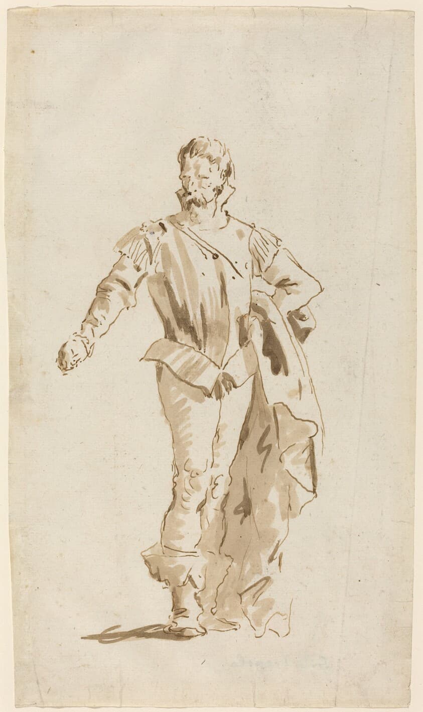 Standing Man in Sixteenth-Century Costume — Giovanni Battista Tiepolo