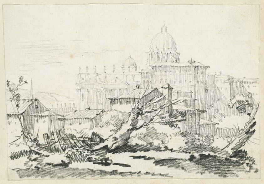 Saint Peter's Basilica and the Papal Palace — Joseph-Marie Vien