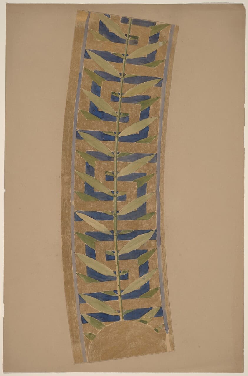 Study for a Border Design — Charles Sprague Pearce