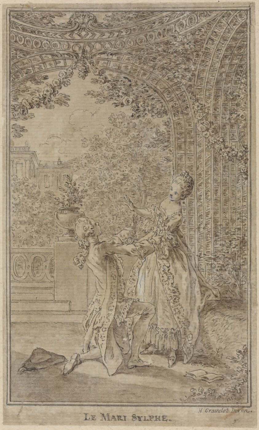 Le Mari sylphe — Hubert François Gravelot