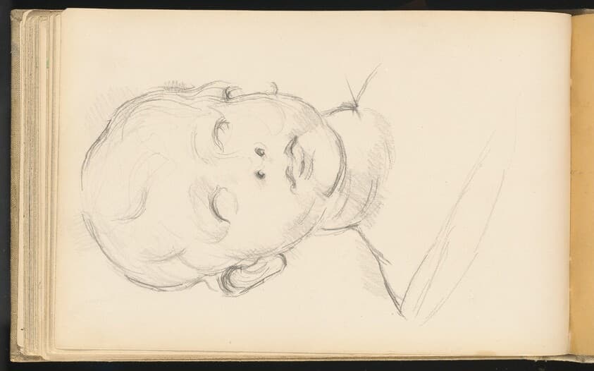 Study of Desiderio da Settignano's "Bust of a Child" — Paul Cezanne