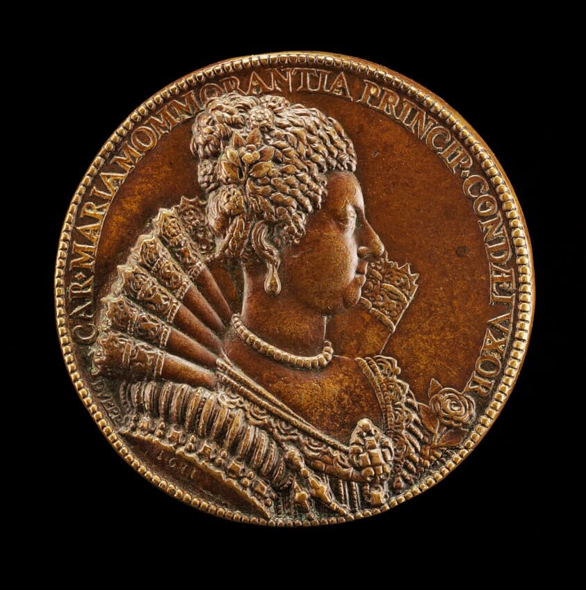 Charlotte-Marie de Montmorency, 1594-1650, Wife of Henri de Bourbon 1609 [reverse] — Guillaume Dupré