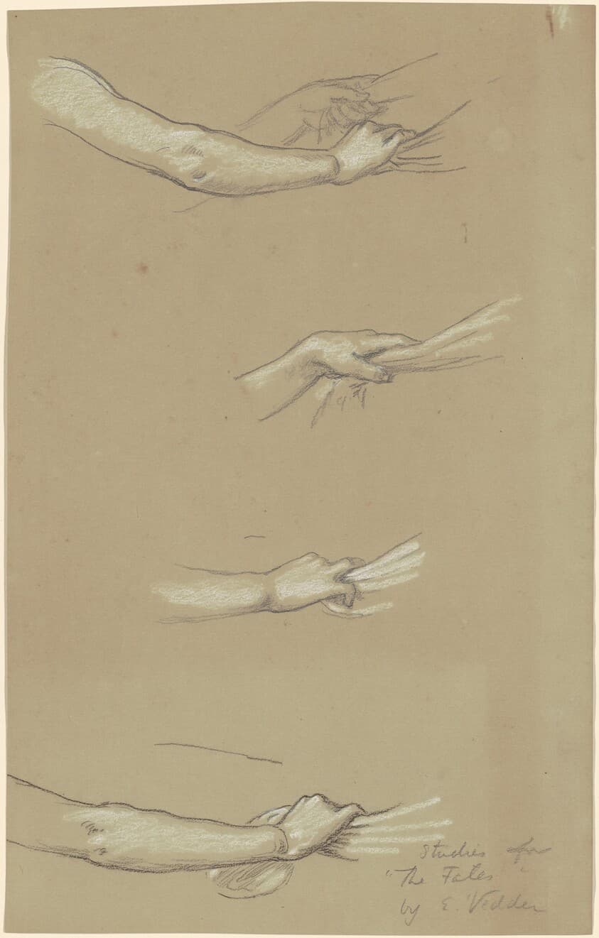 Study for "The Fates Gathering in the Stars" — Elihu Vedder