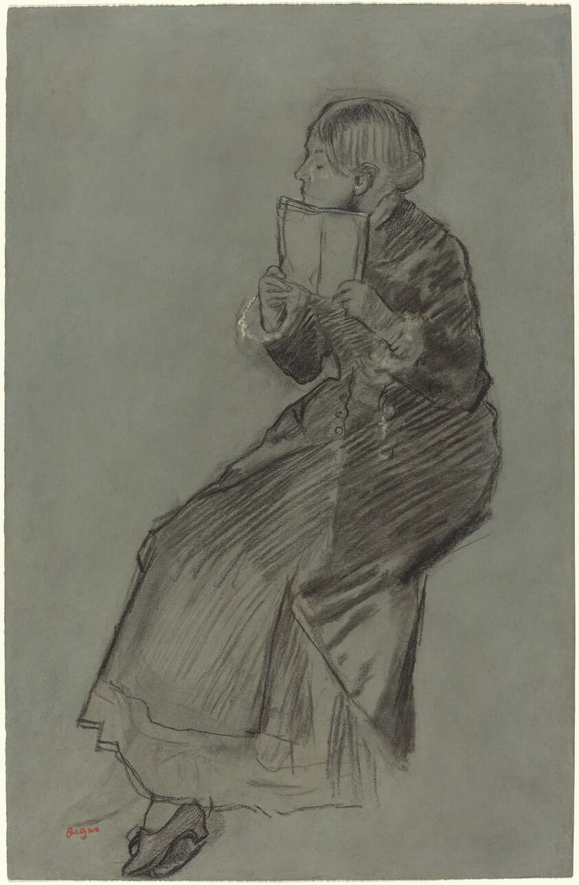 Woman Reading a Book — Edgar Degas