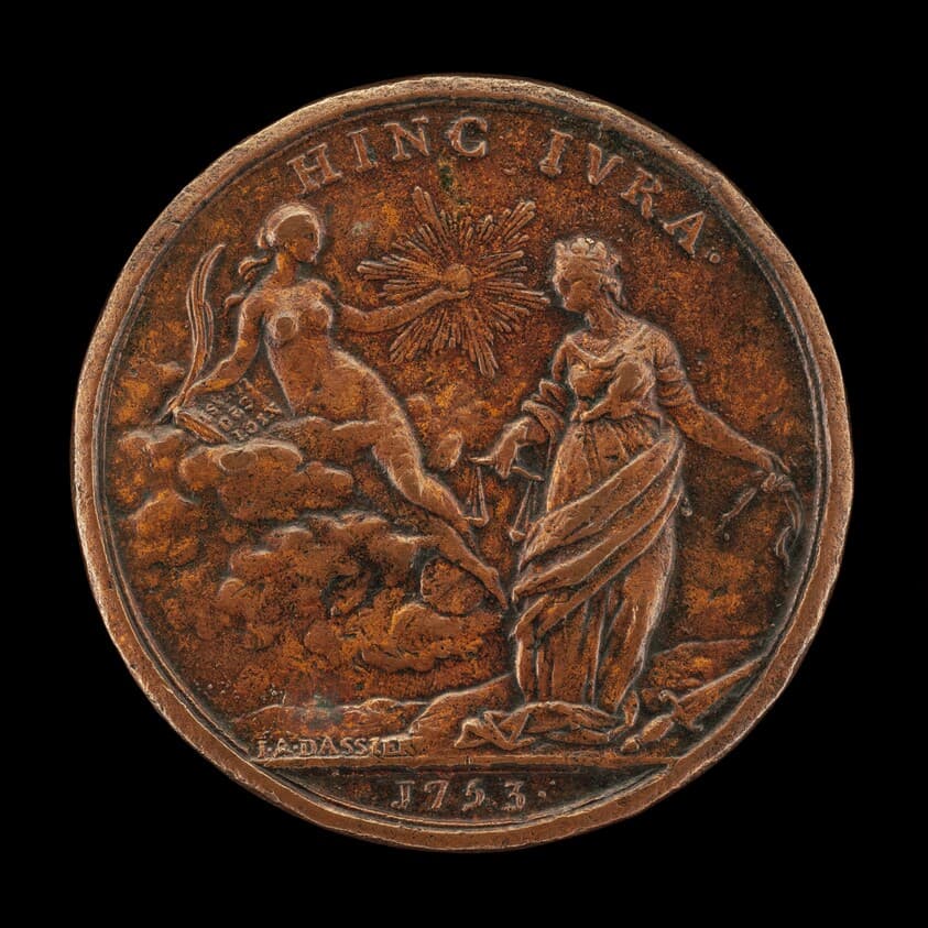 Personifications of Truth and Justice [reverse] — Jacques Antoine Dassier
