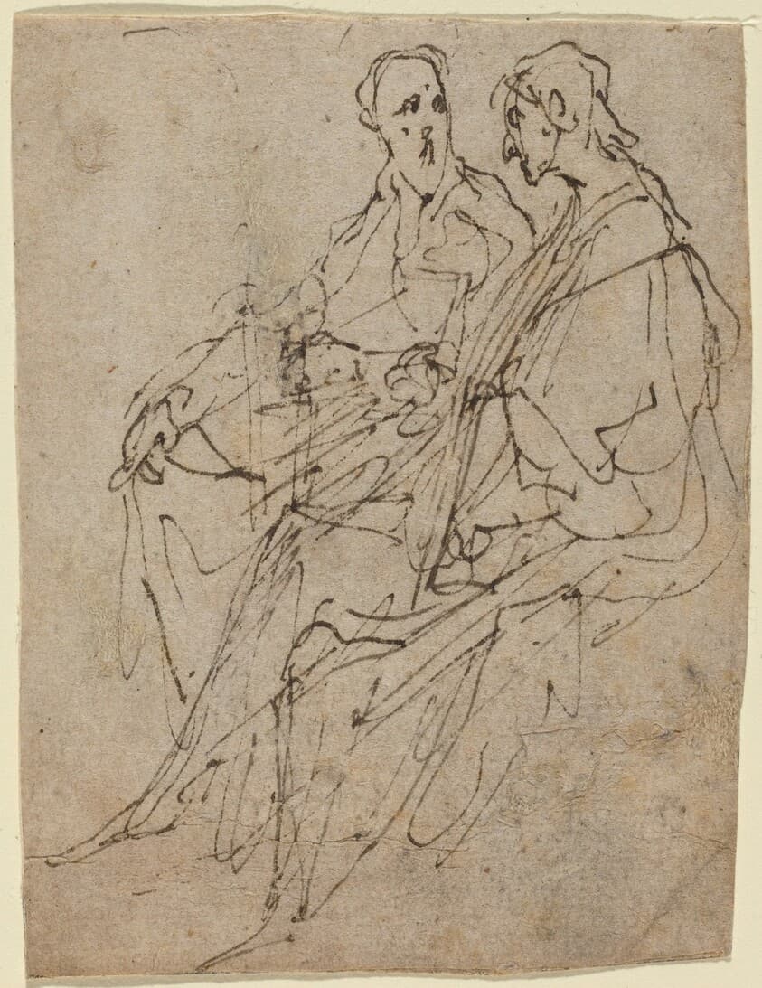 Two Seated Male Figures — Sir Anthony van Dyck