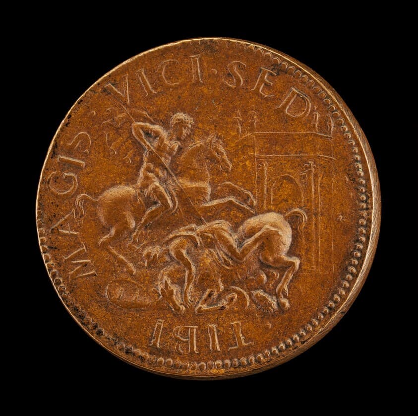 Combat between Two Horsemen [reverse] — Giovanni da Cavino