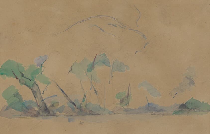 Mont Sainte-Victoire [recto] — Paul Cezanne