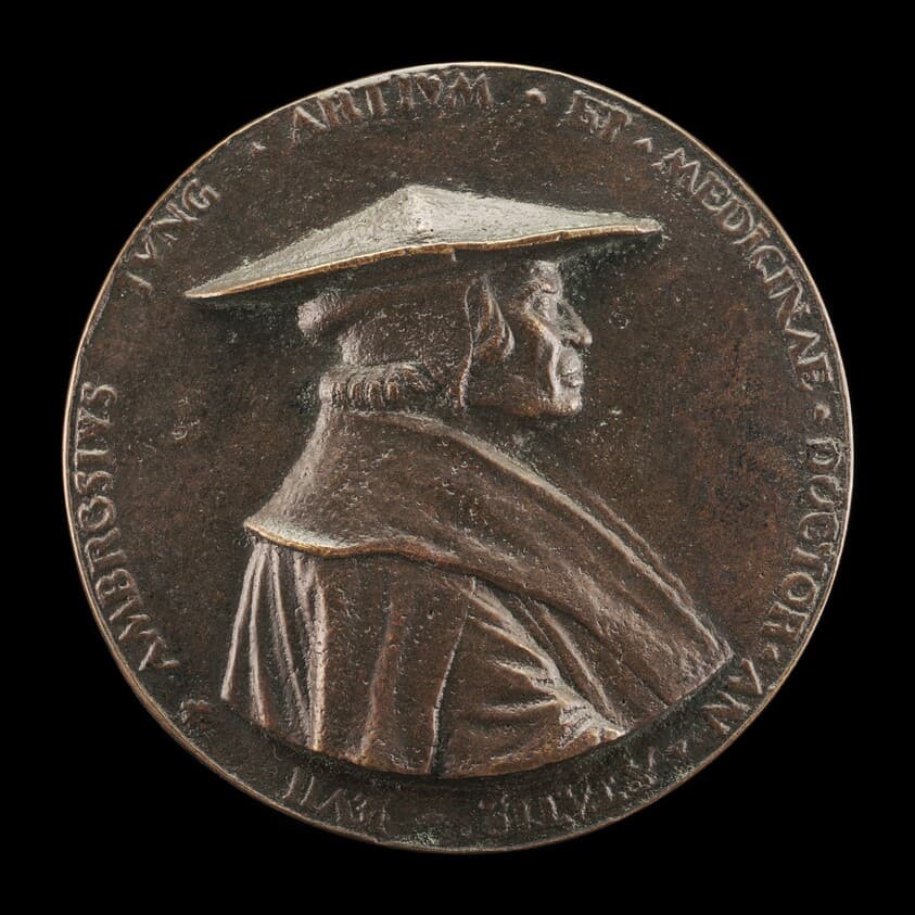 Ambrosius Jung, 1471-1548, City Physician of Augsburg [obverse] — Christoph Weiditz the Elder