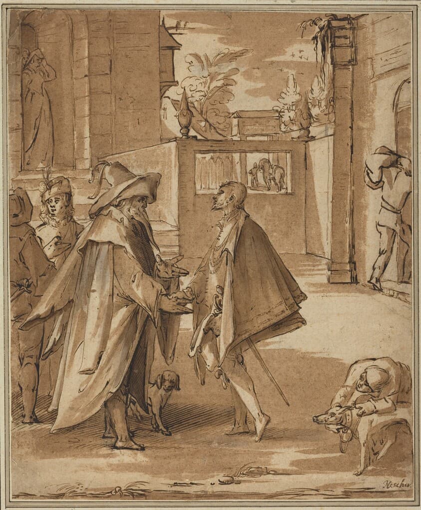 The Departure of the Prodigal Son — Karel van Mander I