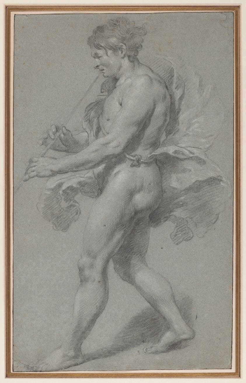 Study of a Man Playing a Pipe — Govaert Flinck