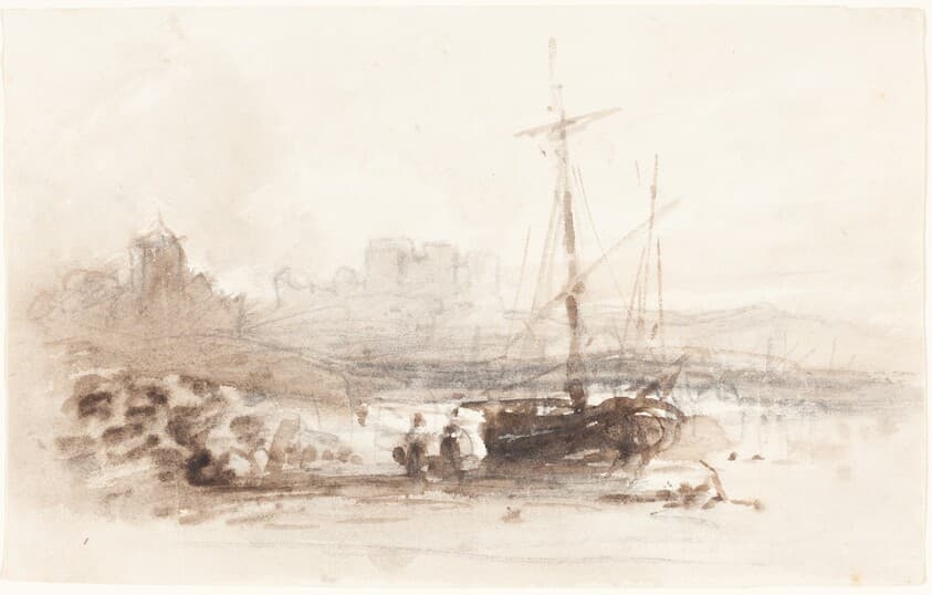 Sailboat on a Beach — John Varley