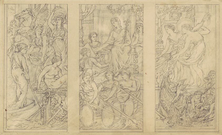 Study for "Commerce" — John La Farge