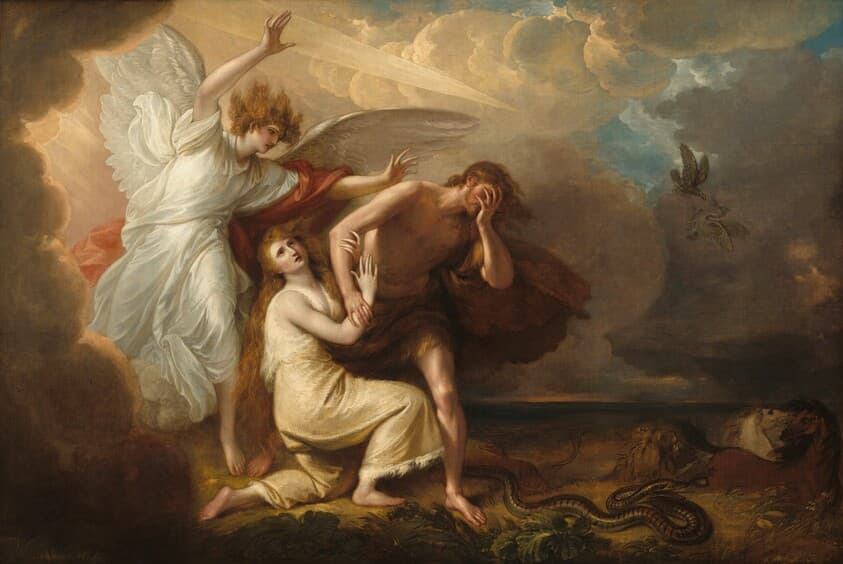 The Expulsion of Adam and Eve from Paradise — Benjamin West