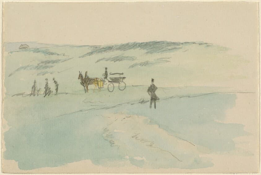 Landscape with Figures and a Carriage — Sir David Wilkie
