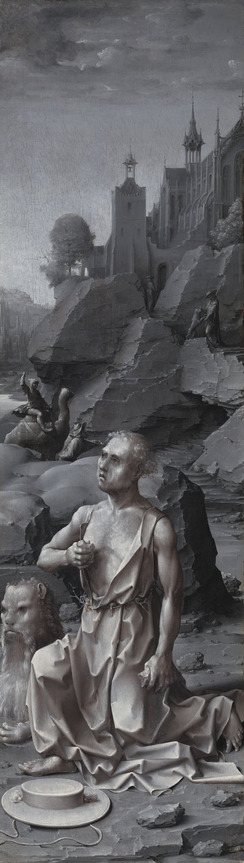 Saint Jerome Penitent [right panel] — Jan Gossaert
