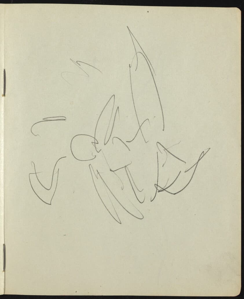 Dancers and Performers (Page from a Sketchbook) — Ernst Ludwig Kirchner