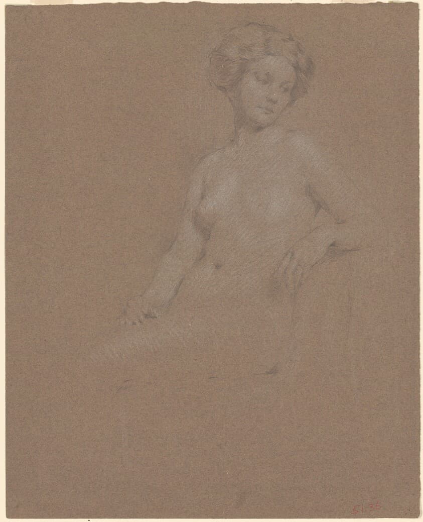 Seated Female Nude — Philip Leslie Hale