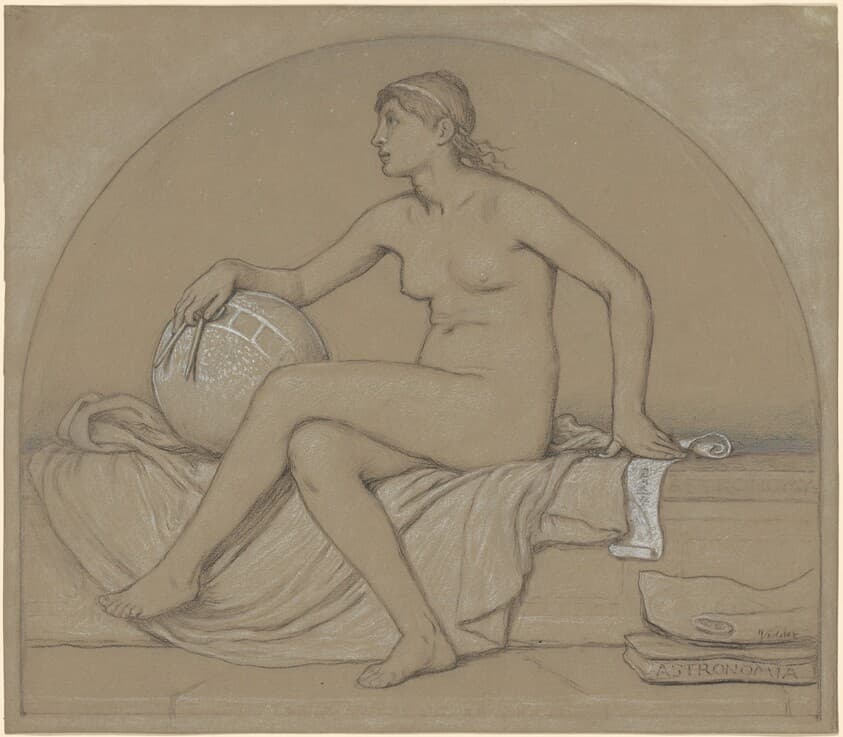 Study for "Astronomy" — Elihu Vedder