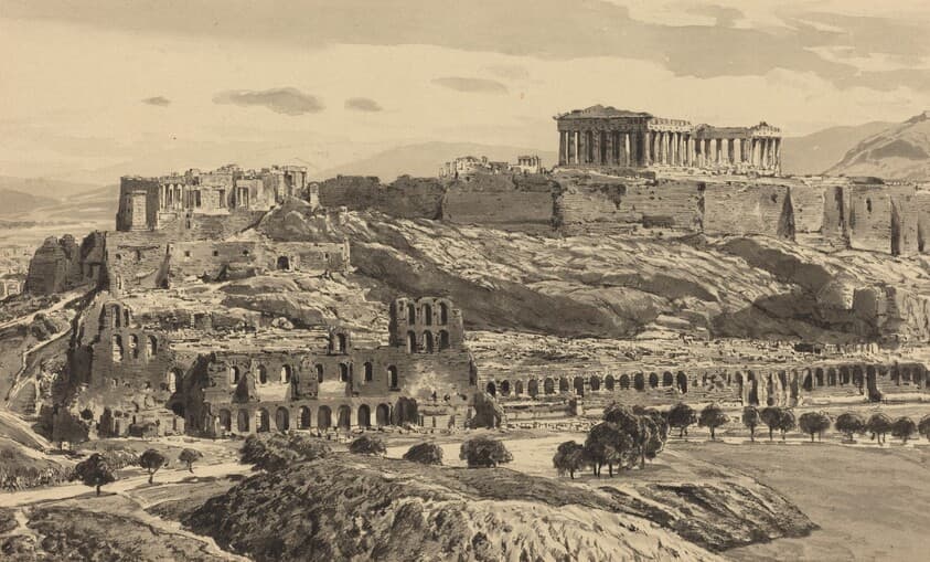 View of the Acropolis — Themistocles von Eckenbrecher