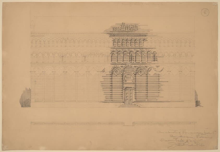 An Interesting Romanesque Treatment, San Giovanni, Pistoia — John Russell Pope