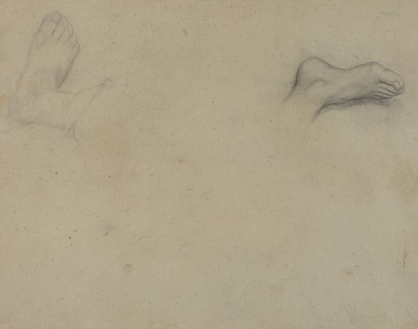 Studies of Feet [verso] — Edgar Degas
