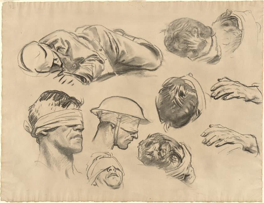 Studies for "Gassed" — John Singer Sargent