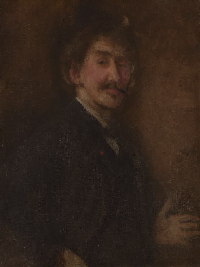 Gold and Brown: Self-Portrait — James McNeill Whistler