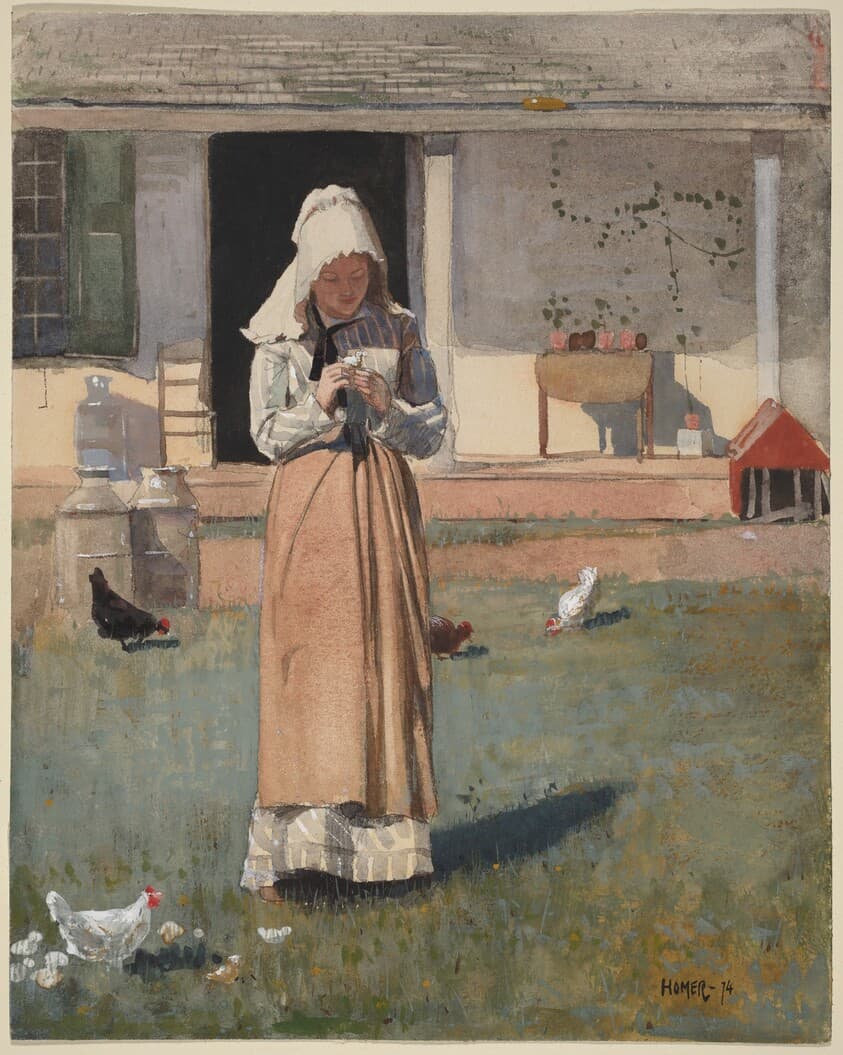 A Sick Chicken — Winslow Homer
