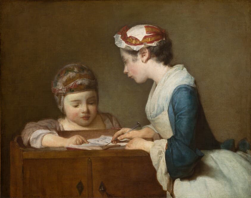 The Little Schoolmistress — Jean Siméon Chardin