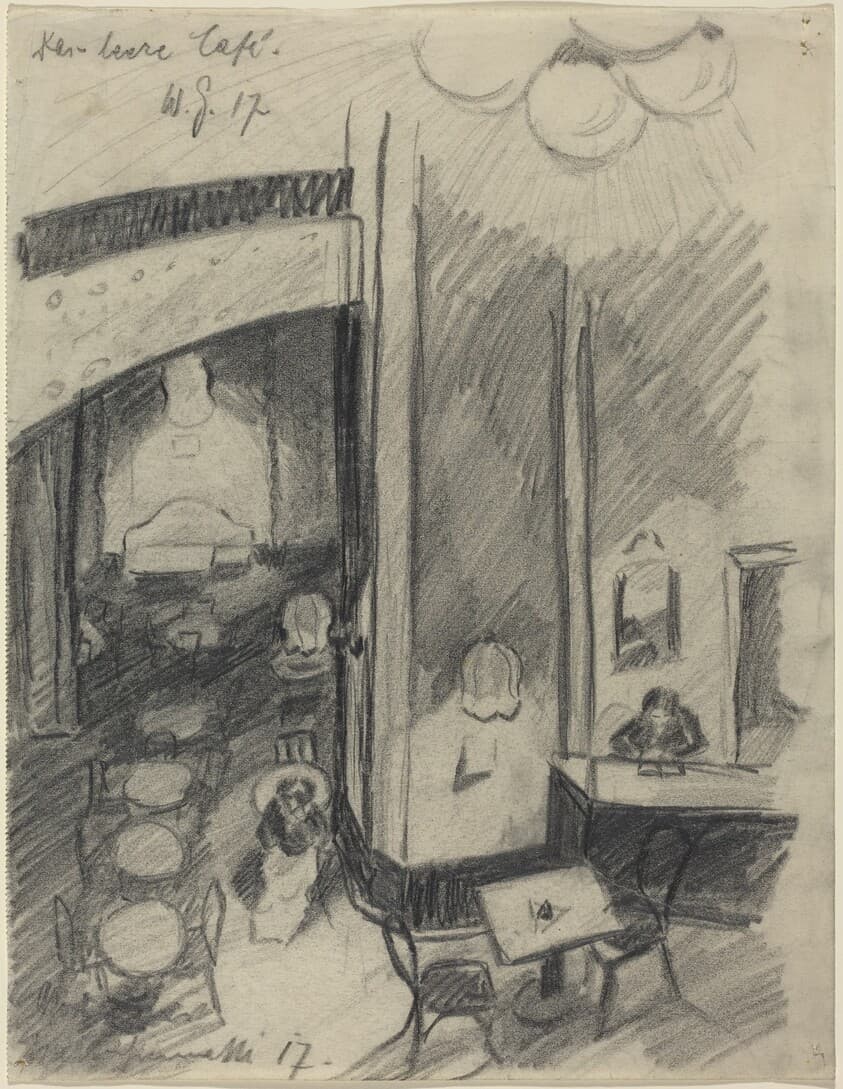 Das leere Café (The Empty Café) — Walter Gramatté