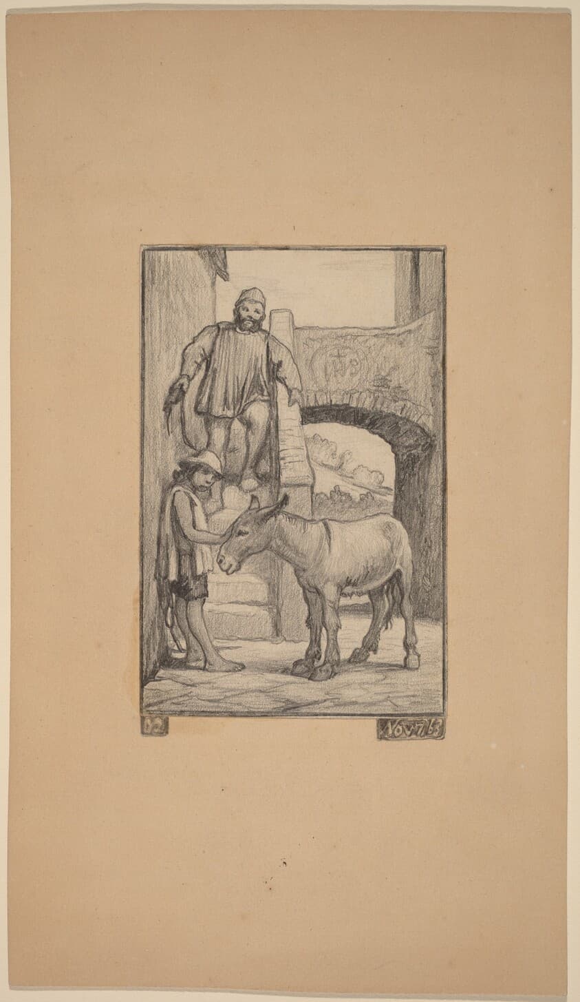 The Son and the Donkey — Elihu Vedder