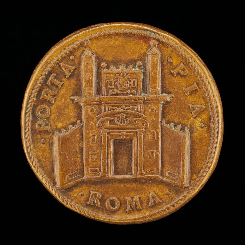 The Porta Pia, Rome [reverse] — Giovan Federico Bonzagni