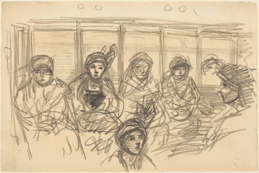 Riders on the Metro — Théophile Alexandre Steinlen
