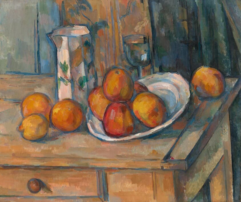 Still Life with Milk Jug and Fruit — Paul Cezanne