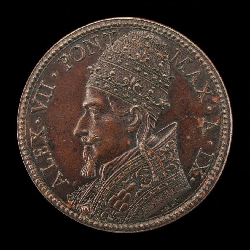 Alexander VII (Fabio Chigi, 1599-1667), Pope 1655 [obverse] — Gasparo Morone Mola