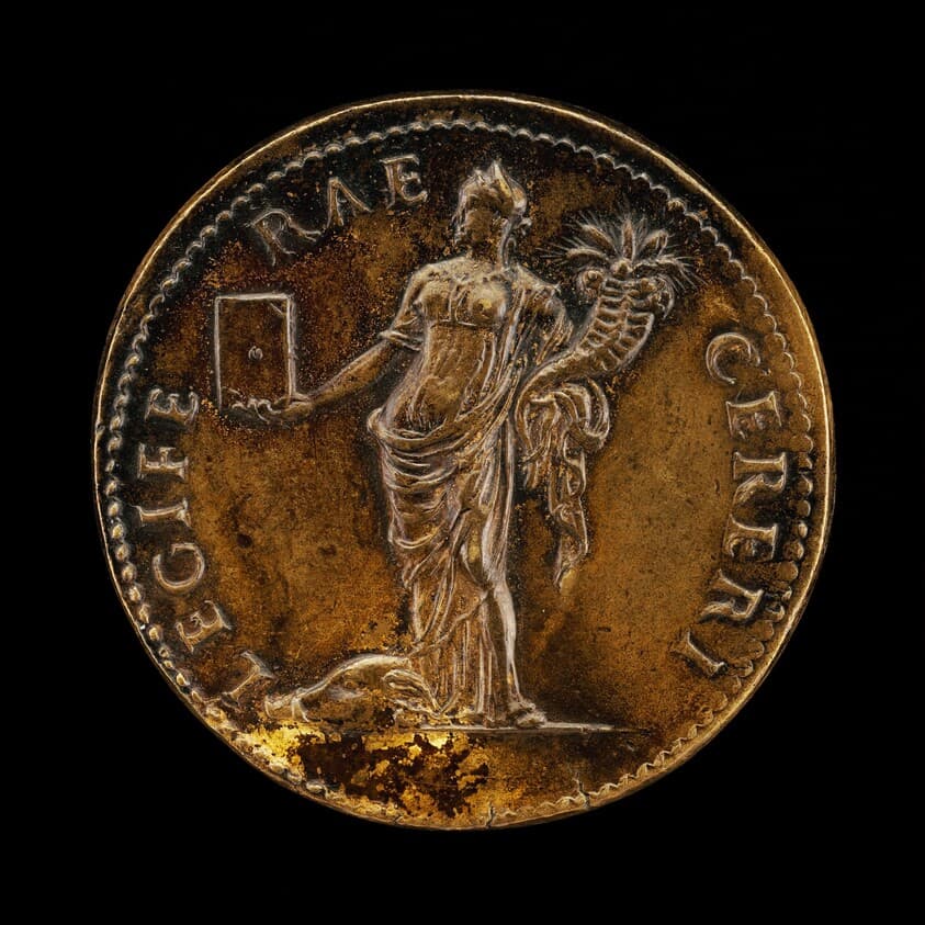 Ceres with Book and Cornucopiae [reverse] — Giovanni da Cavino