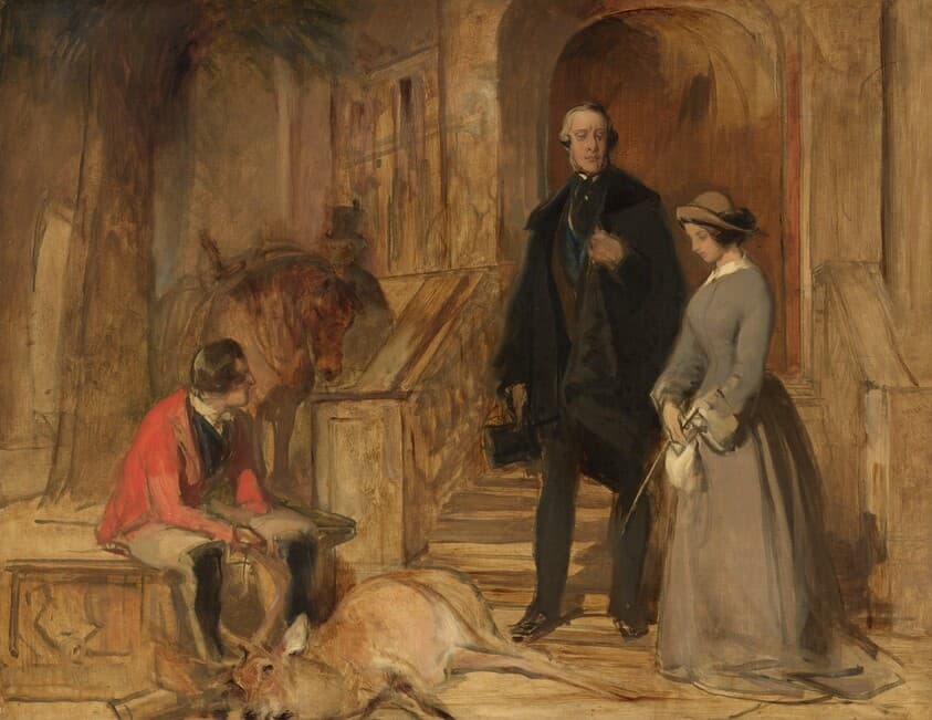 The Duke of Devonshire and Lady Louisa Egerton — Sir Edwin Landseer
