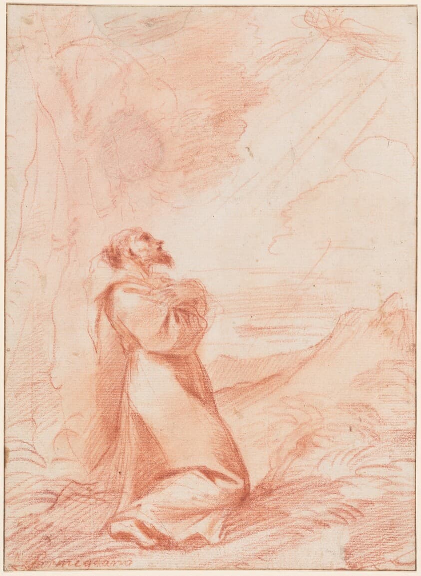 Saint Francis Receiving the Stigmata — Pier Francesco Mola