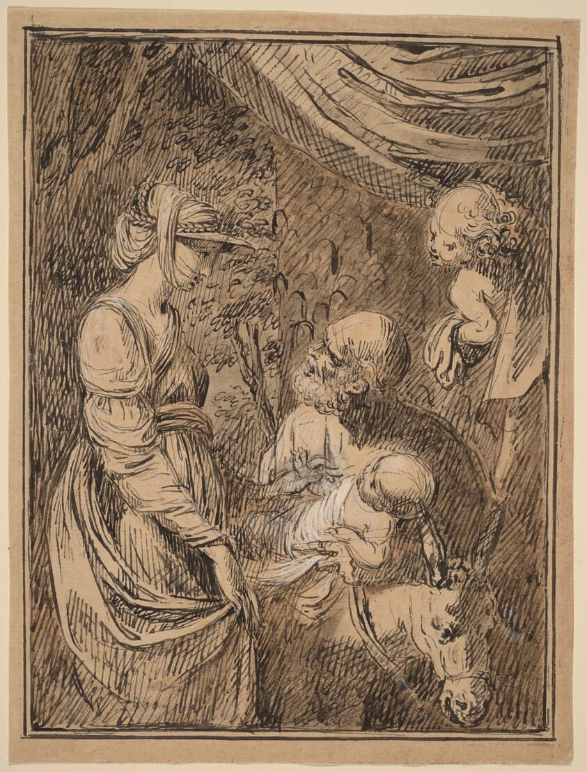 The Flight into Egypt — Benjamin West