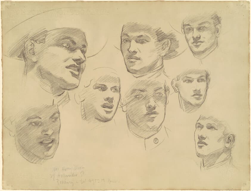 Studies for "Entering the War" — John Singer Sargent