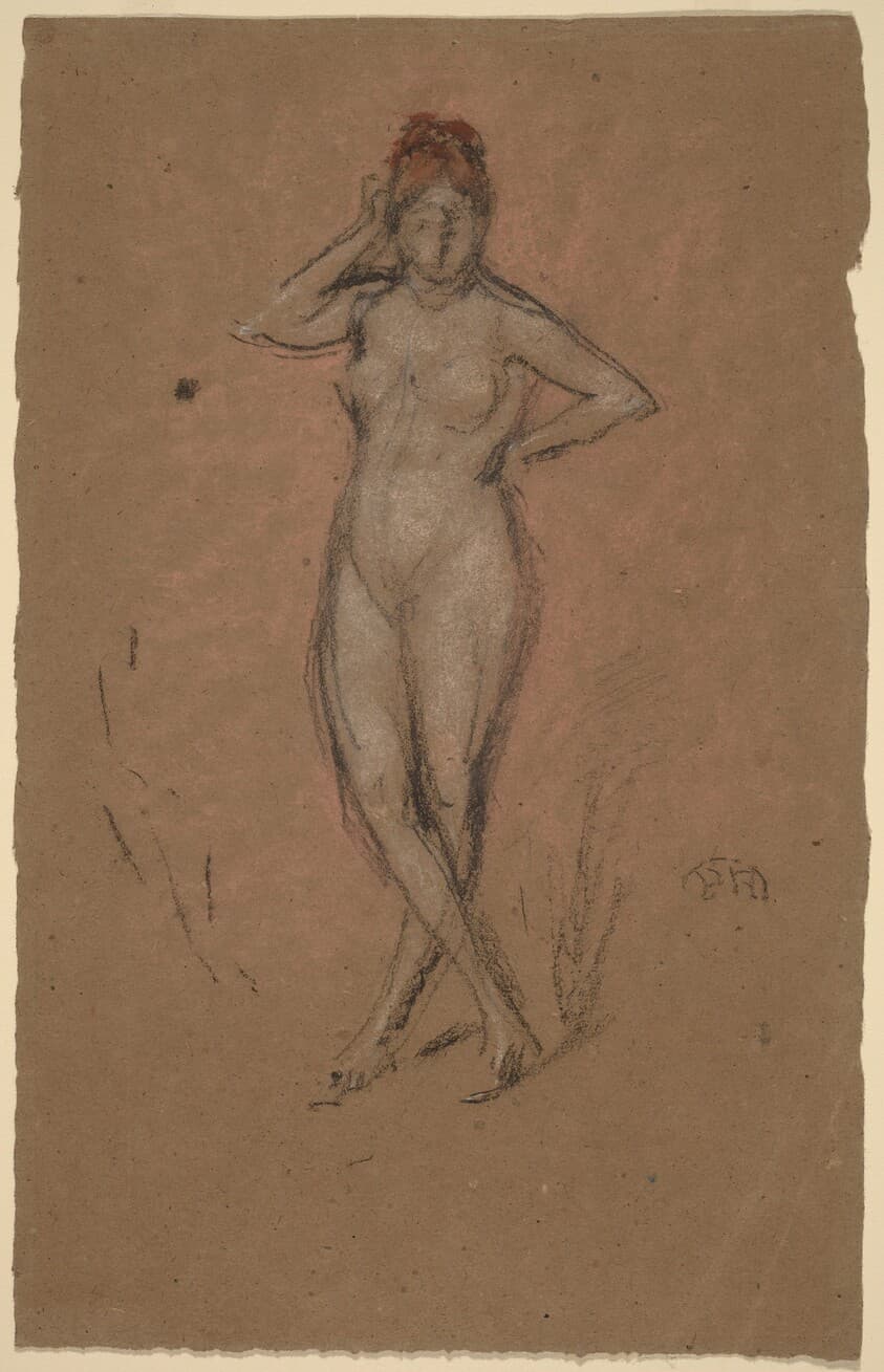 Nude Standing with Legs Crossed — James McNeill Whistler