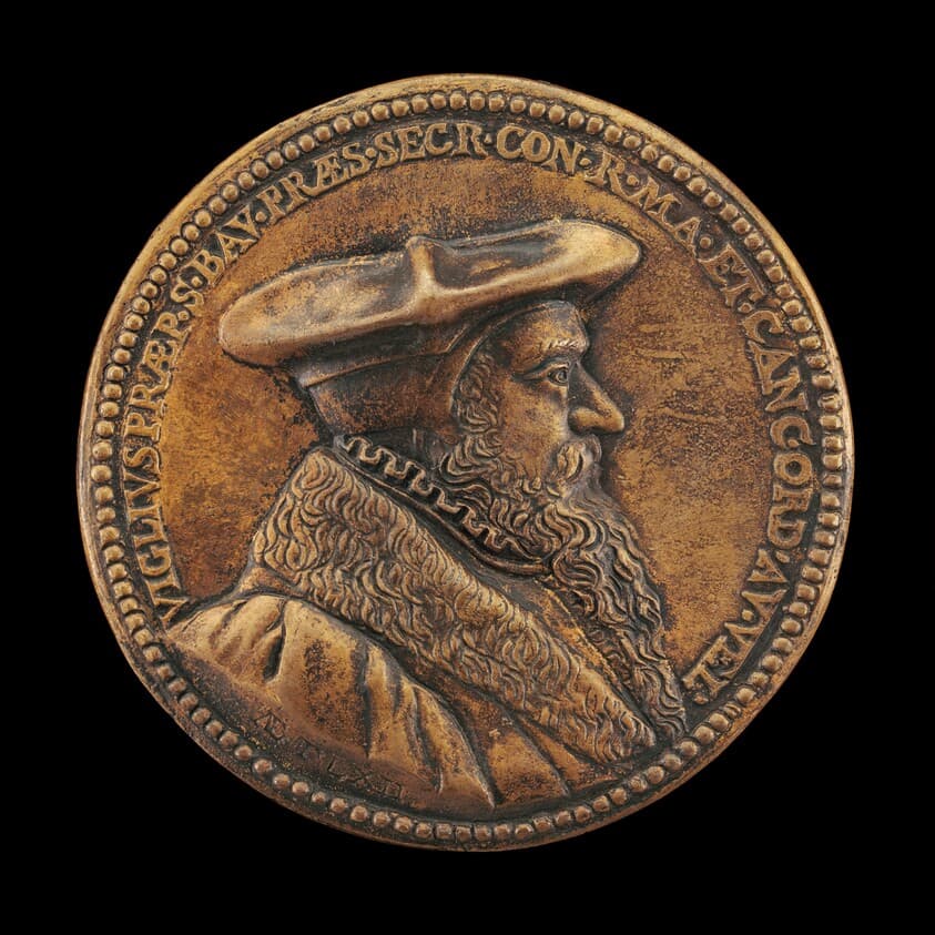Viglius van Aytta of Zuichem, 1507-1577, Lawyer and Humanist [obverse] — Jacques Jonghelinck